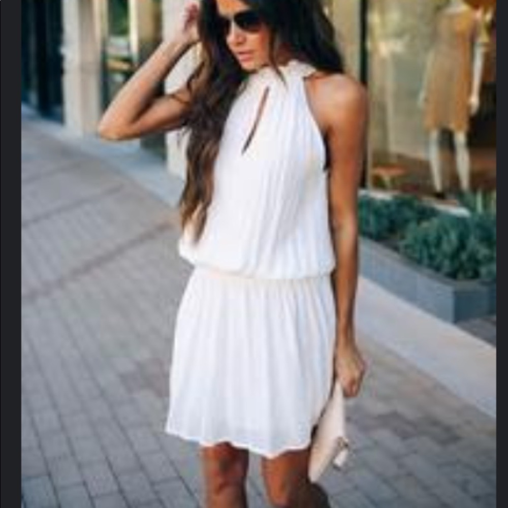 White smocked dress from VICI